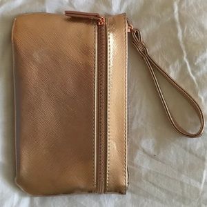 NWOT Rose Gold Wristlet
